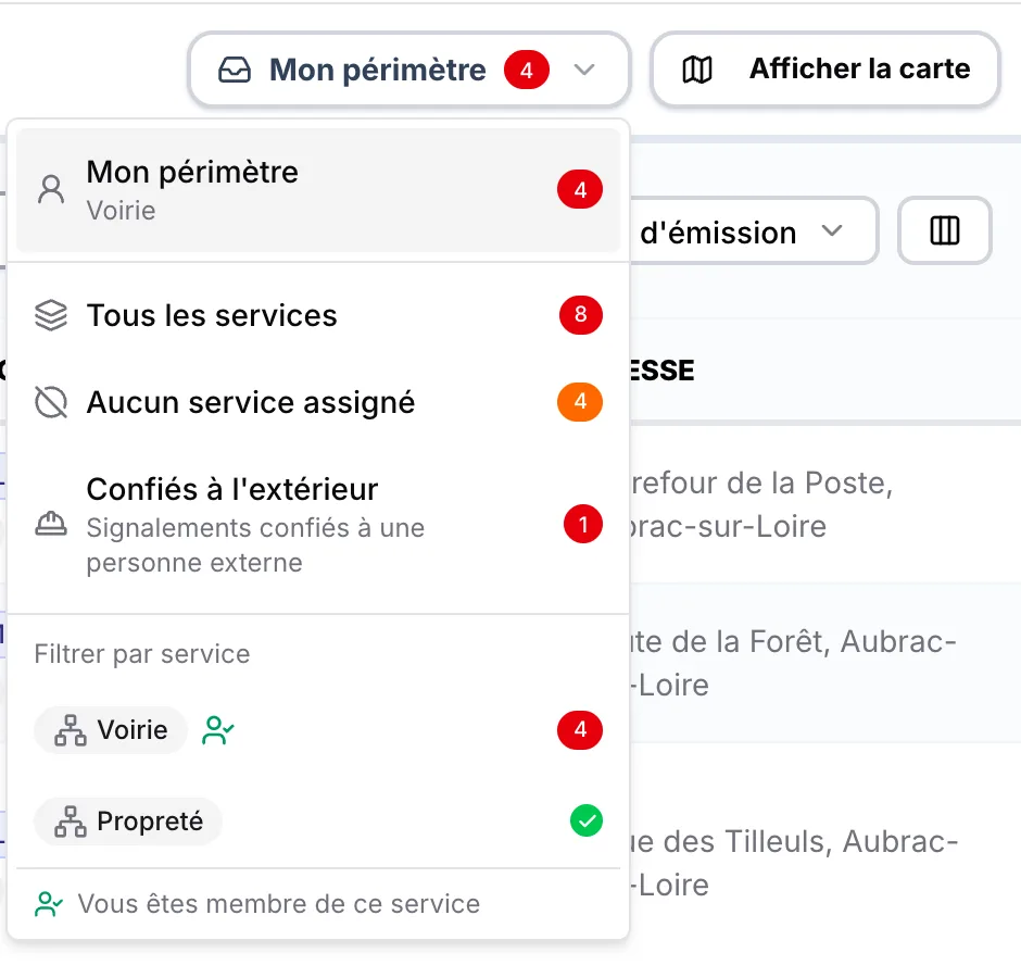 Le choix du périmètre